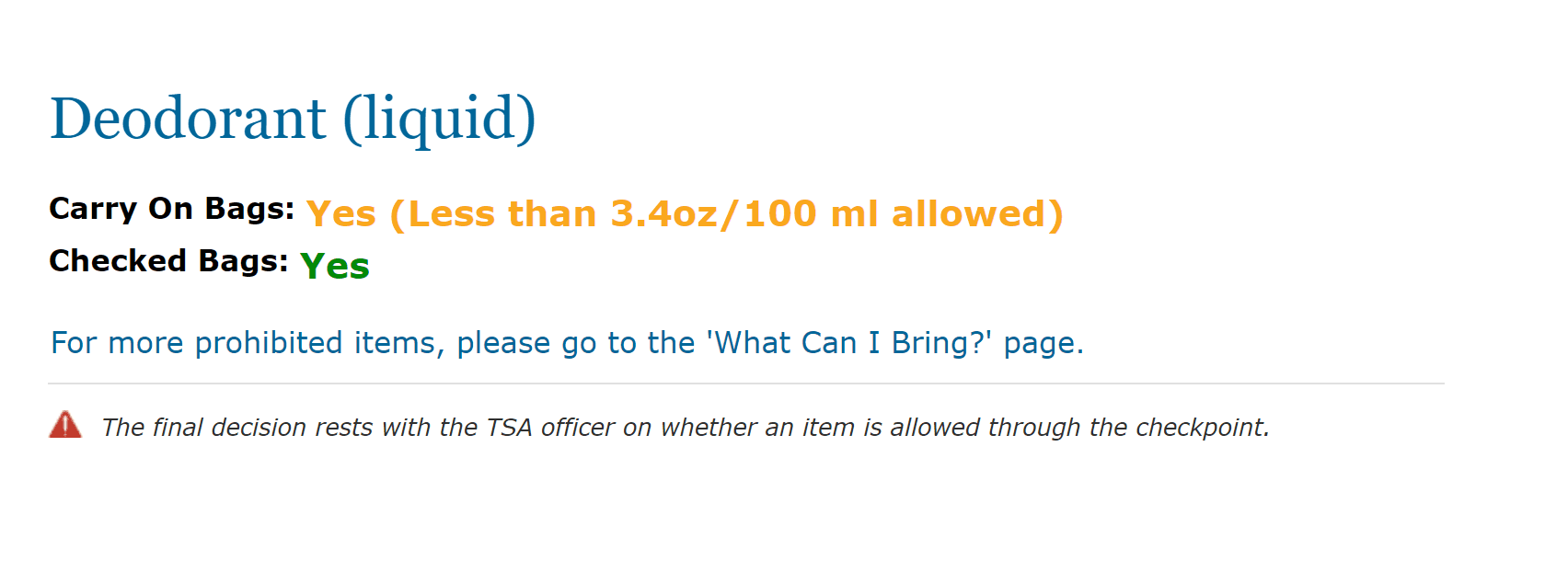 Can You Bring Deodorant On a Plane In Your CarryOn Luggage?