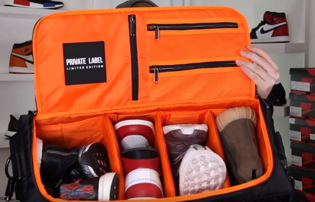 sneaker travel suitcase