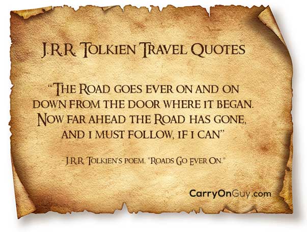 travel quotes tolkien