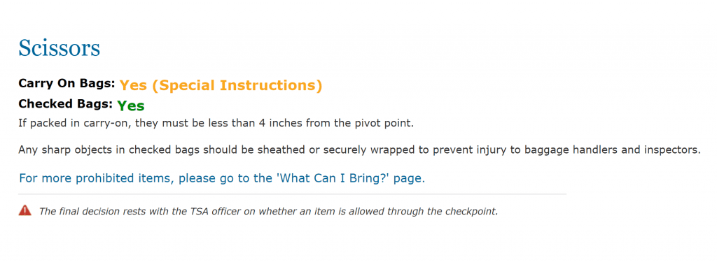 Can You Bring Scissors on a Plane? TSA Scissors Rule Explained, by  JustTravo