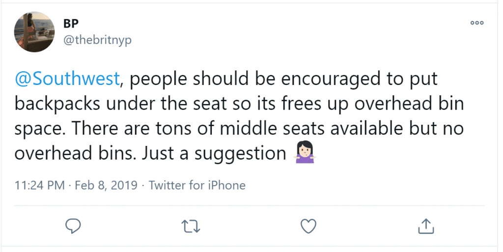 southwest airlines carry on bolsagage weight limit