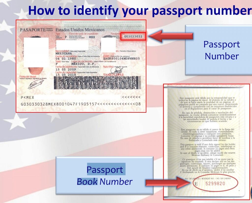 Passport book number in russia