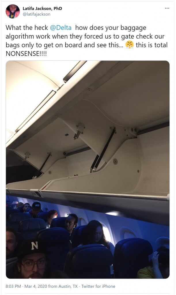 delta overhead luggage