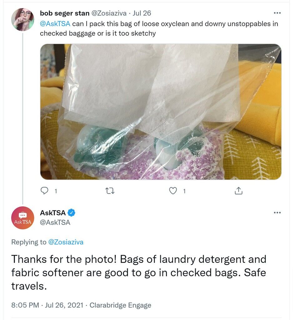 Can You Bring Laundry Detergent Or Tide Pods On A Plane