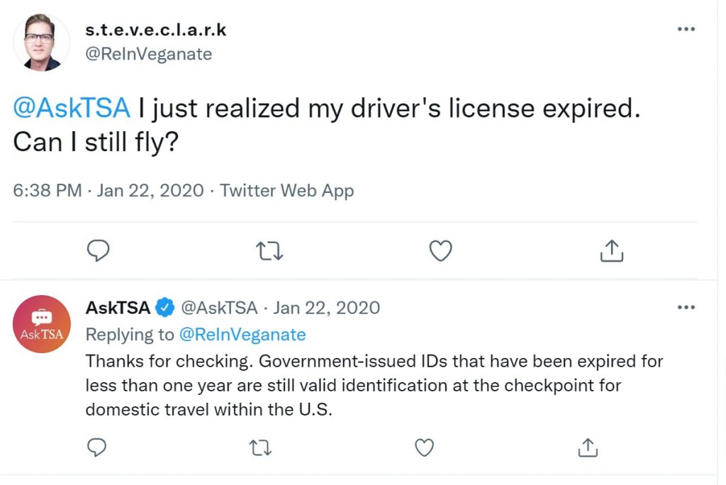 can-you-fly-with-an-expired-license