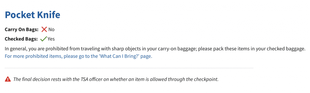Can Bring A Pocket On A Plane?